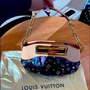 Louis Vuitton black logo clutch